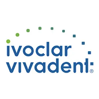 Logo de Ivoclar Vivadent, empresa especializada en productos y soluciones dentales, relacionado con la Clínica Dental Roma.